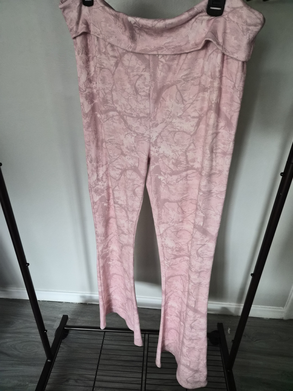 Mighty Fine Pink Camo Boot Cut Pants